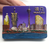 Macao China Fridge Magnet 3D Resin