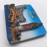 Macao China Fridge Magnet 3D Resin