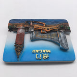 Macao China Fridge Magnet 3D Resin