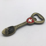 Jungfraujoch Switzerland Fridge Magnet Bottle Opener Metal Craft