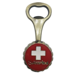 Flag Switzerland Fridge Magnet Bottle Opener Metal Craft