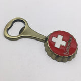 Flag Switzerland Fridge Magnet Bottle Opener Metal Craft