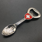 Jungfraujoch Switzerland Fridge Magnet Bottle Opener Metal Craft