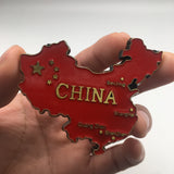 China Map Fridge Magnet Metal Craft