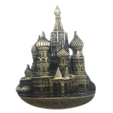 Moscow Russia Fridge Magnet Metal Craft