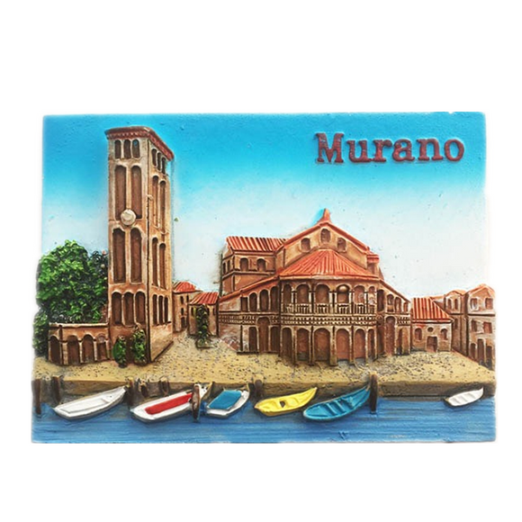 Murano Venice Italy Fridge Magnet 3D Resin