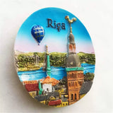 Riga Latvia Fridge Magnet 3D Resin