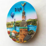 Riga Latvia Fridge Magnet 3D Resin