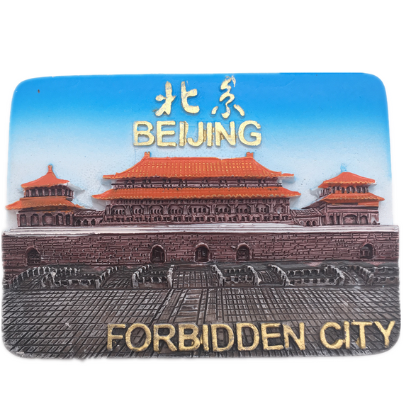 Forbidden City Beijing China Fridge Magnet 3D Resin