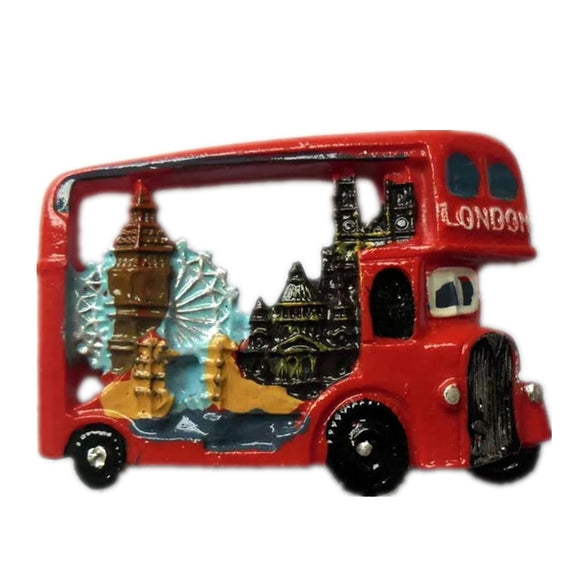 London Bus England UK Fridge Magnet 3D Resin