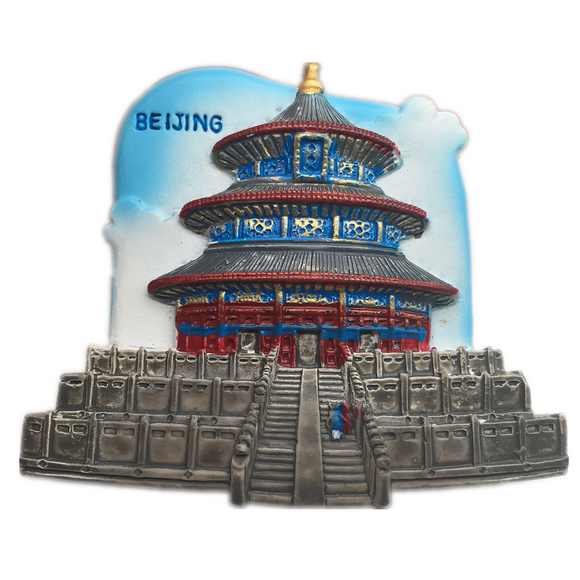 Tiantang Beijing China Fridge Magnet 3D Resin