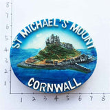 Mont Saint-Michel Cornwall England UK Fridge Magnet 3D Resin