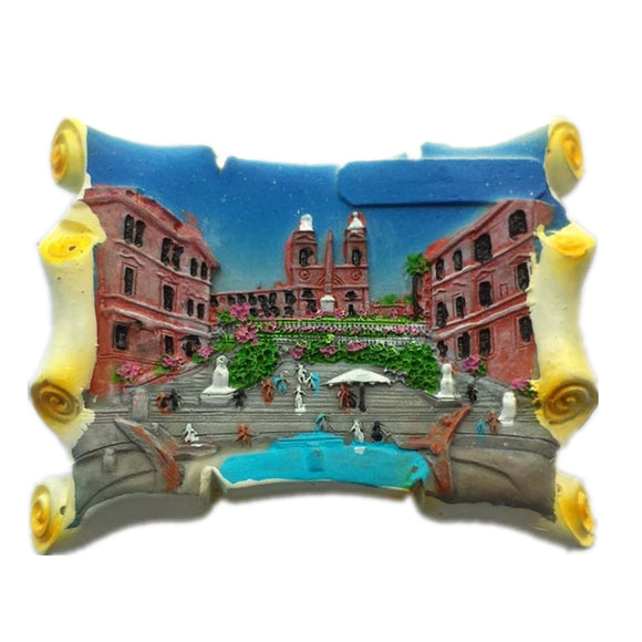 Piazza di Spagna Rome Italy Fridge Magnet 3D Resin