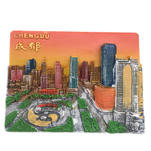 Chengdu China Fridge Magnet 3D Resin