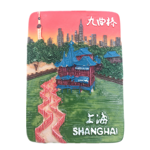 Shanghai China Fridge Magnet 3D Resin