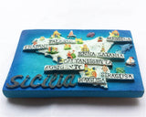 Sicily Italy Fridge Magnet 3D Resin