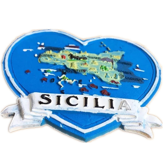 Sicily Italy Fridge Magnet 3D Resin