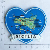 Sicily Italy Fridge Magnet 3D Resin