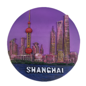 Shanghai China Fridge Magnet 3D Resin