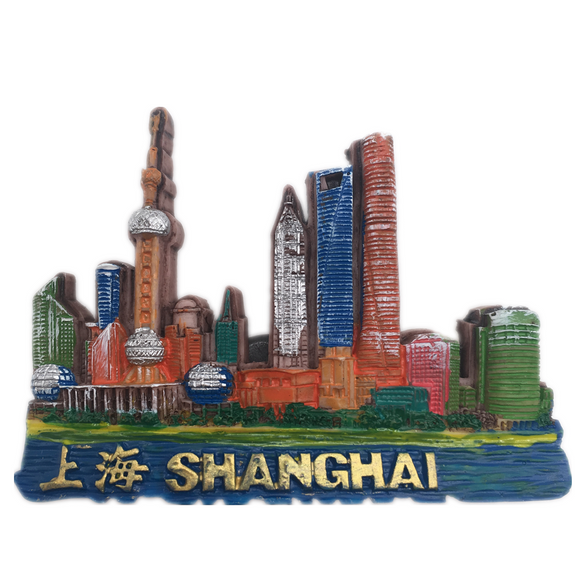 Shanghai China Fridge Magnet 3D Resin