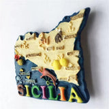 Sicily Sicilia Italy Fridge Magnet 3D Resin