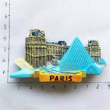 Louvre Museum Paris France Fridge Magnet 3D Resin