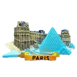 Louvre Museum Paris France Fridge Magnet 3D Resin