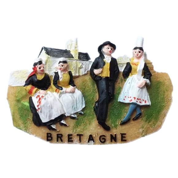 Bretagne France Fridge Magnet 3D Resin