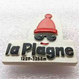 La Plagne France Fridge Magnet 3D Resin