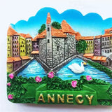 Annecy France Fridge Magnet 3D Resin