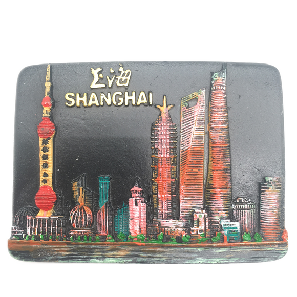 Shanghai China Fridge Magnet 3D Resin