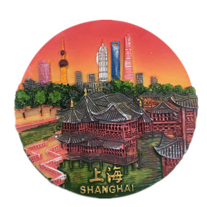 Shanghai China Fridge Magnet 3D Resin