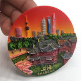 Shanghai China Fridge Magnet 3D Resin