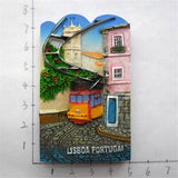 Lisbon Portugal Fridge Magnet 3D Resin