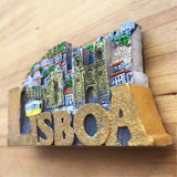 Lisbon Portugal Fridge Magnet 3D Resin