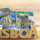 Lisbon Portugal Fridge Magnet 3D Resin