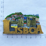 Lisbon Portugal Fridge Magnet 3D Resin