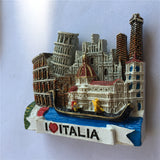 Pisa Venice Rome Florence Italy Fridge Magnet 3D Resin