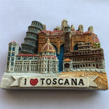 Toscana Italy Fridge Magnet 3D Resin