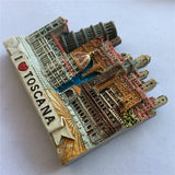 Toscana Italy Fridge Magnet 3D Resin