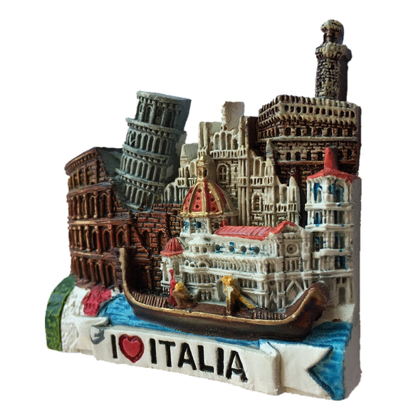 Pisa Venice Florence Rome Italy Fridge Magnet 3D Resin