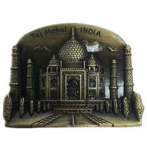 Taj Mahal India Fridge Magnet Metal Craft