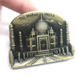 Taj Mahal India Fridge Magnet Metal Craft