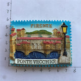 Old Bridge Florence Italy Fridge Magnet 3D Resin