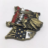 New York America USA Fridge Magnet Metal Craft