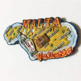 Valletta Malta Fridge Magnet 3D Resin