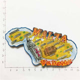 Valletta Malta Fridge Magnet 3D Resin