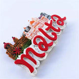 Valletta Malta Fridge Magnet 3D Resin