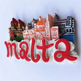 Valletta Malta Fridge Magnet 3D Resin