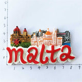 Valletta Malta Fridge Magnet 3D Resin